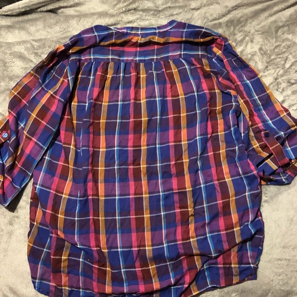 Plaid 1/4 button up shirt - Picture 5 of 5